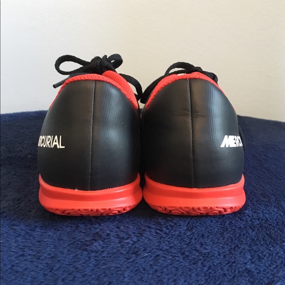 Nike Mercurial VortexIII IC Black/Red/Grey ⚽️sz 5Y - Picture 6 of 8